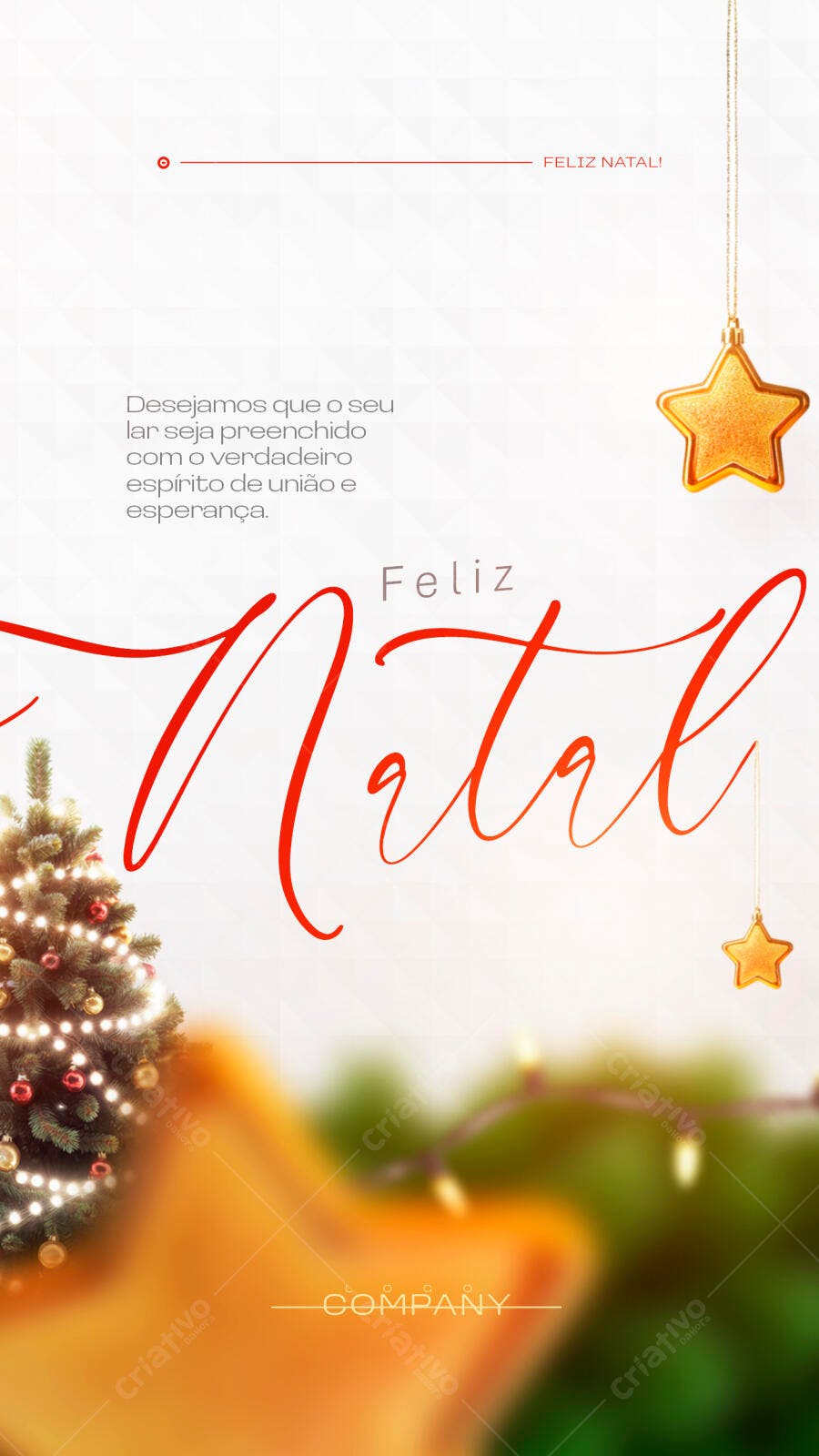 Story Instagram Feliz Natal Dezembro PSD Editável