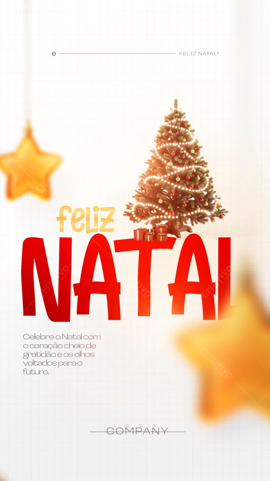 Story Instagram Feliz Natal Dezembro PSD Editável