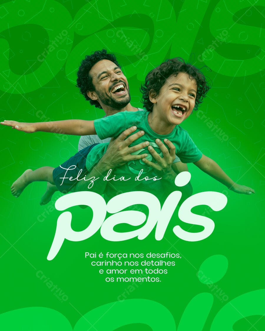Post Instagram Dia dos Pais Agosto PSD Editável