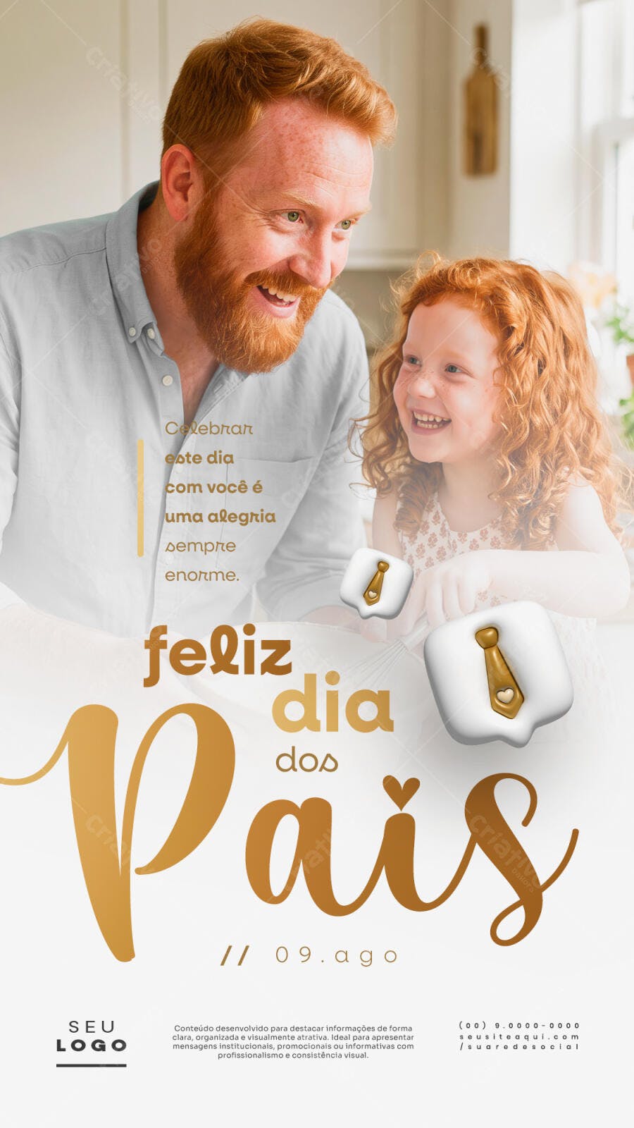 Story Dia dos Pais Agosto PSD Editável