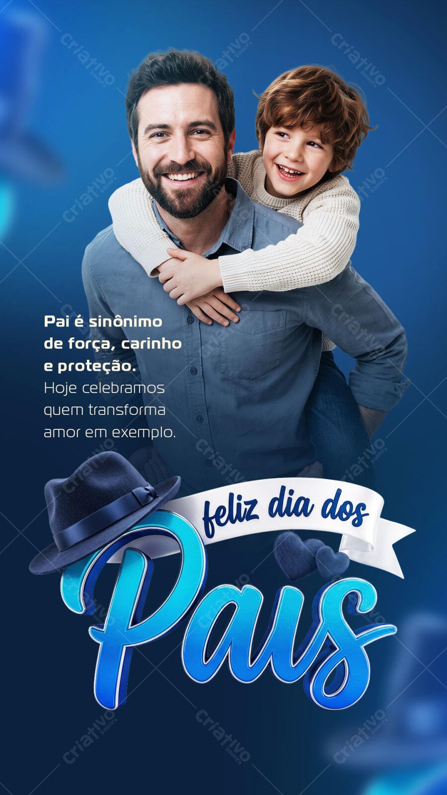 Post Dia dos Pais Agosto PSD Editável