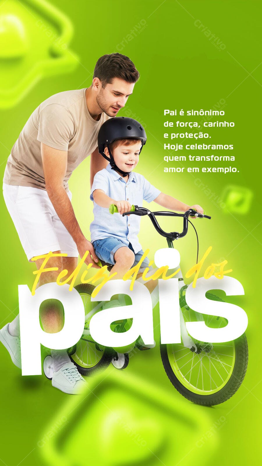 Post Instagram Dia dos Pais Agosto PSD Editável