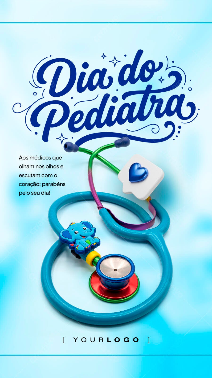 Story Dia do Pediatra Clínica Médica PSD Editável