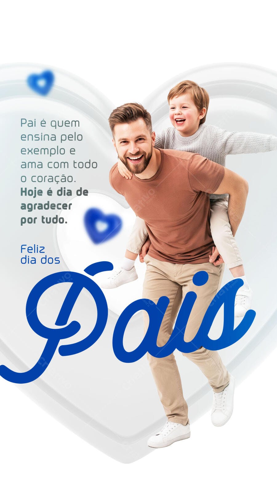 Story Dia dos Pais Agosto Família PSD Editável