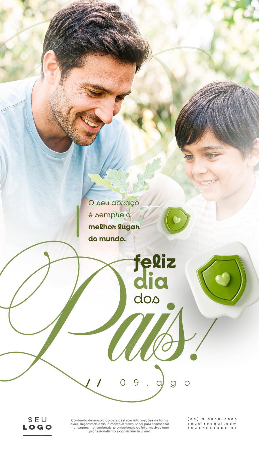 Story Dia dos Pais Agosto PSD Editável