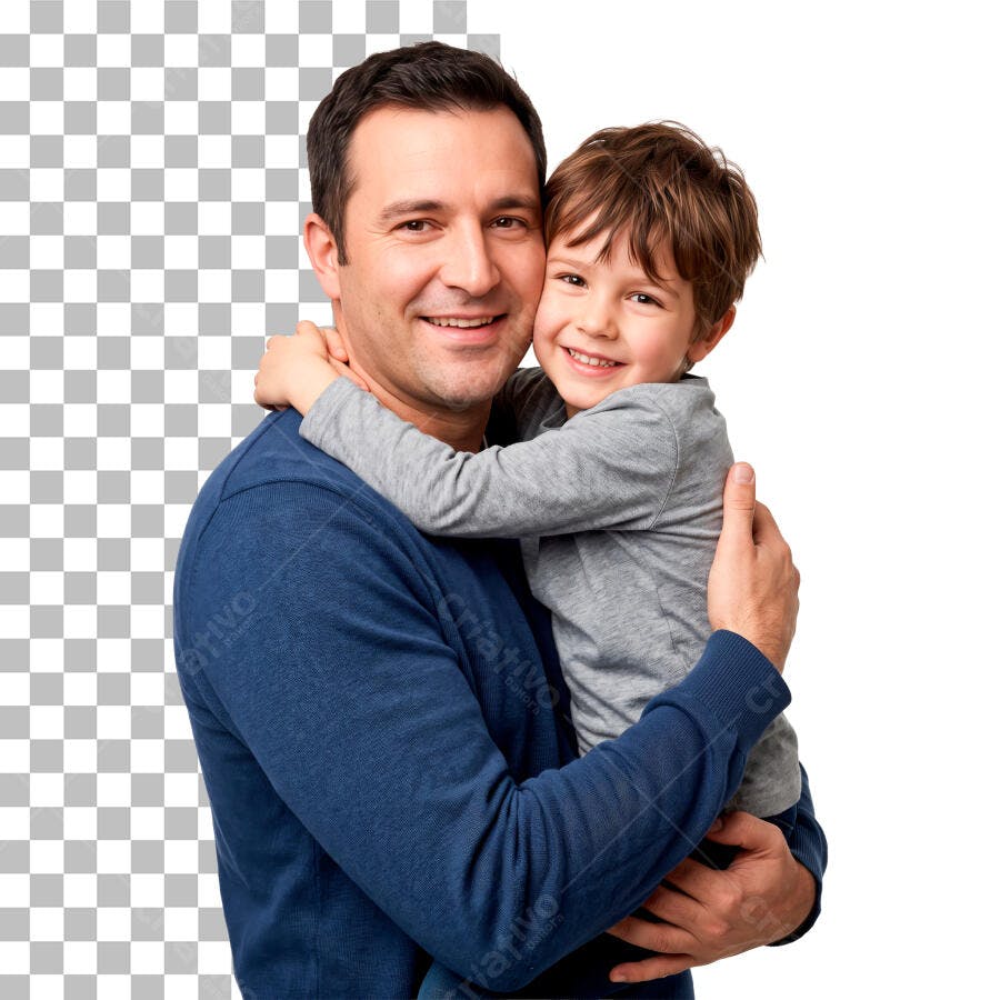 Foto Dia dos Pais Pai e Filho Abraço PSD Editável
