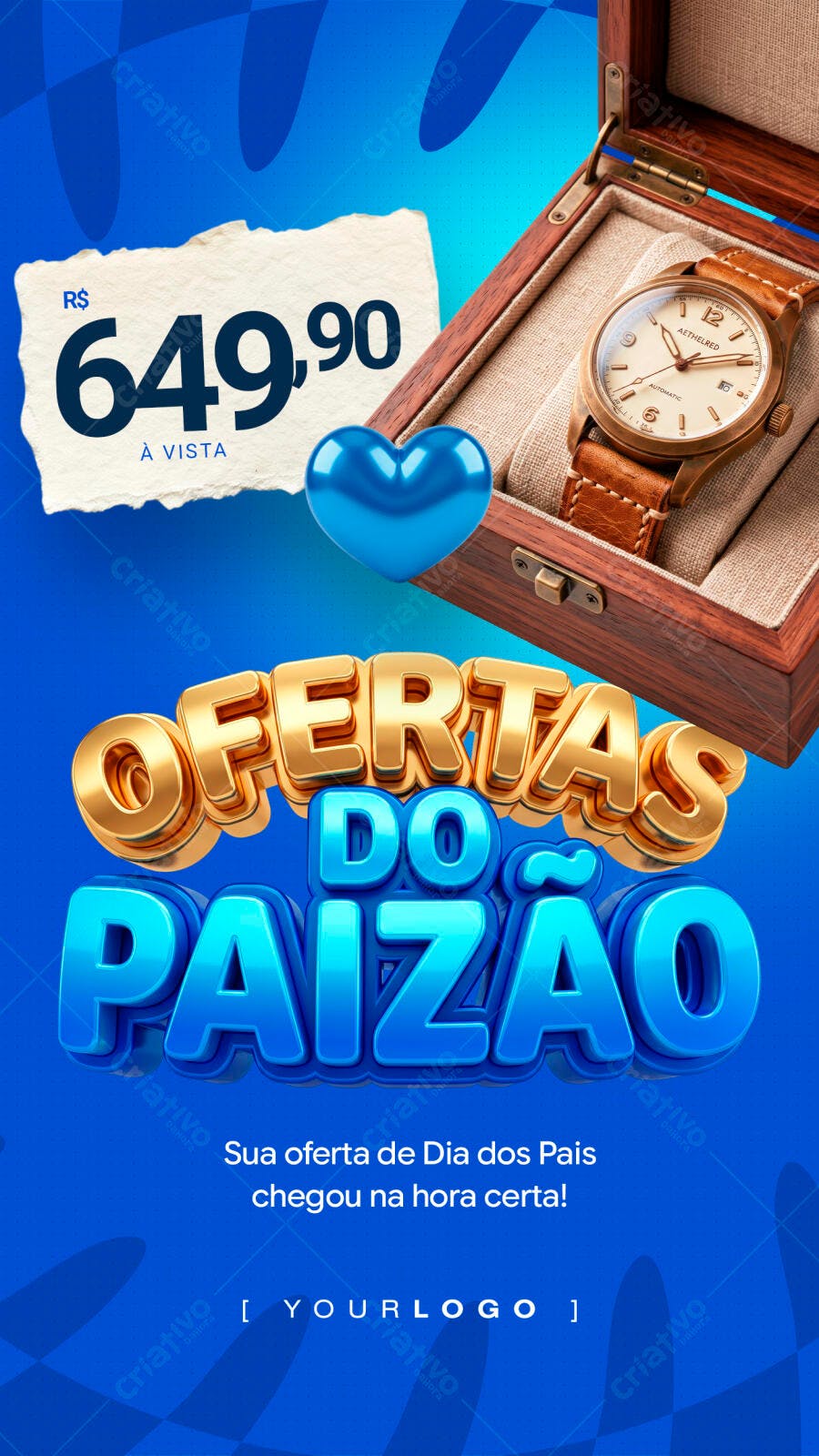 Story Dia dos Pais Ofertas do Paizão PSD Editável