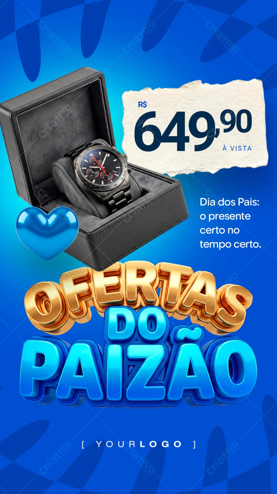 Story Instagram Dia dos Pais Ofertas PSD Editável
