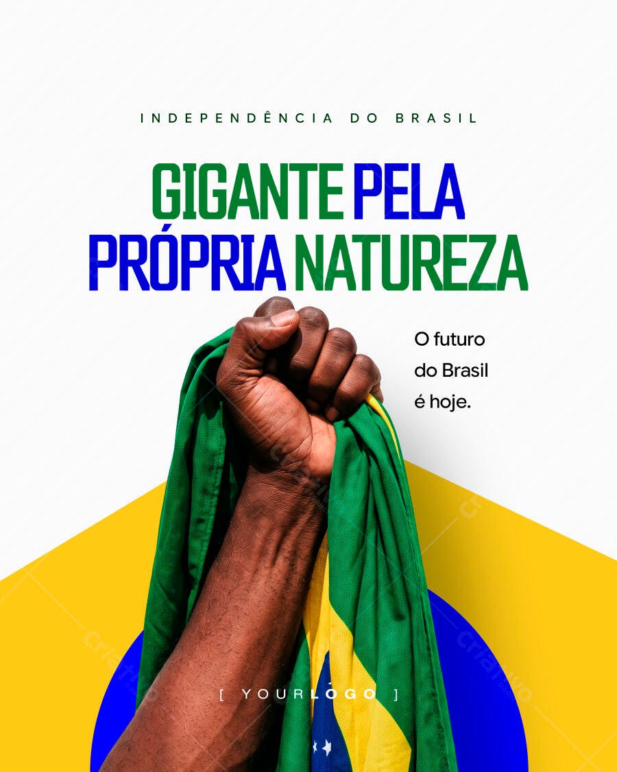 Post Independência do Brasil 7 de Setembro PSD Editável