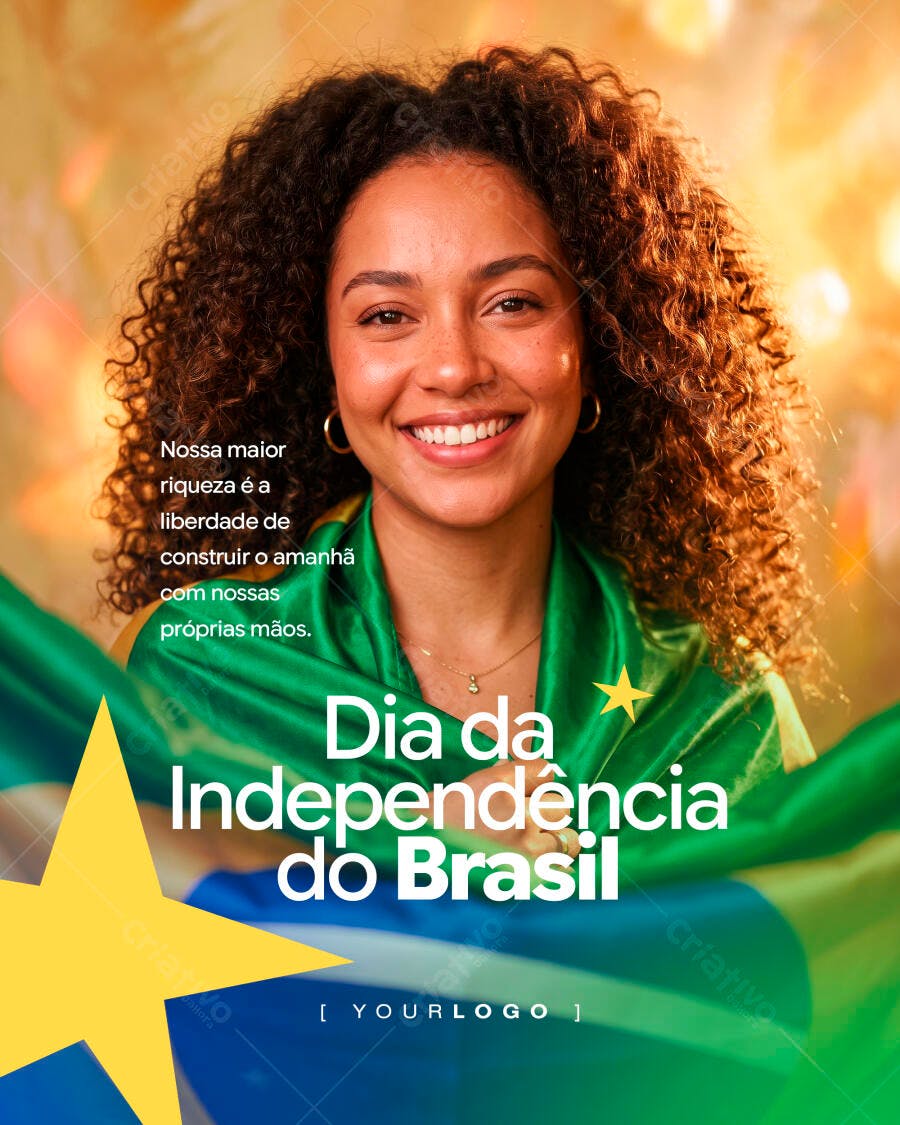 Post Instagram Dia da Independência do Brasil PSD Editável