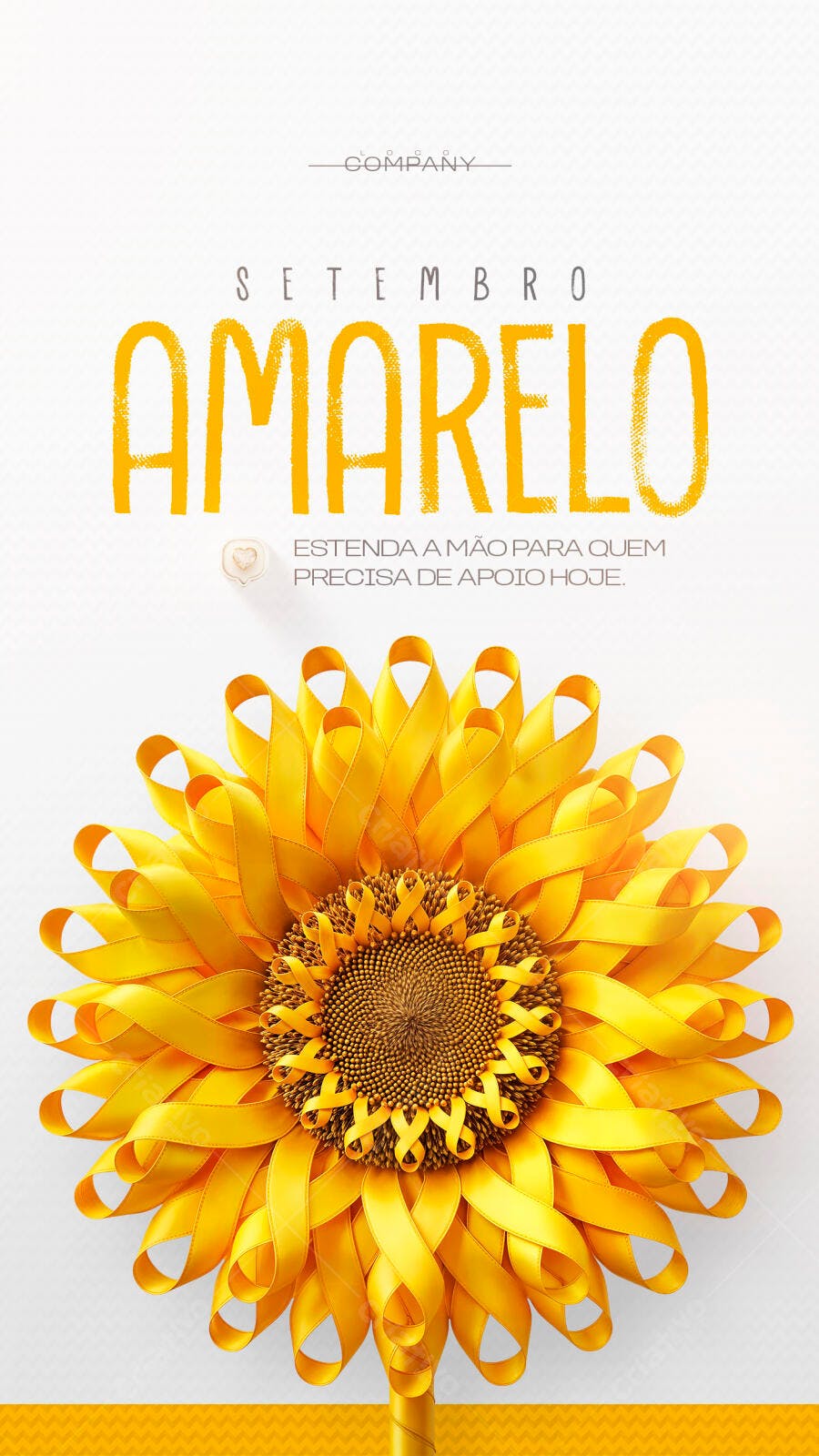 Story Instagram Setembro Amarelo PSD Editável