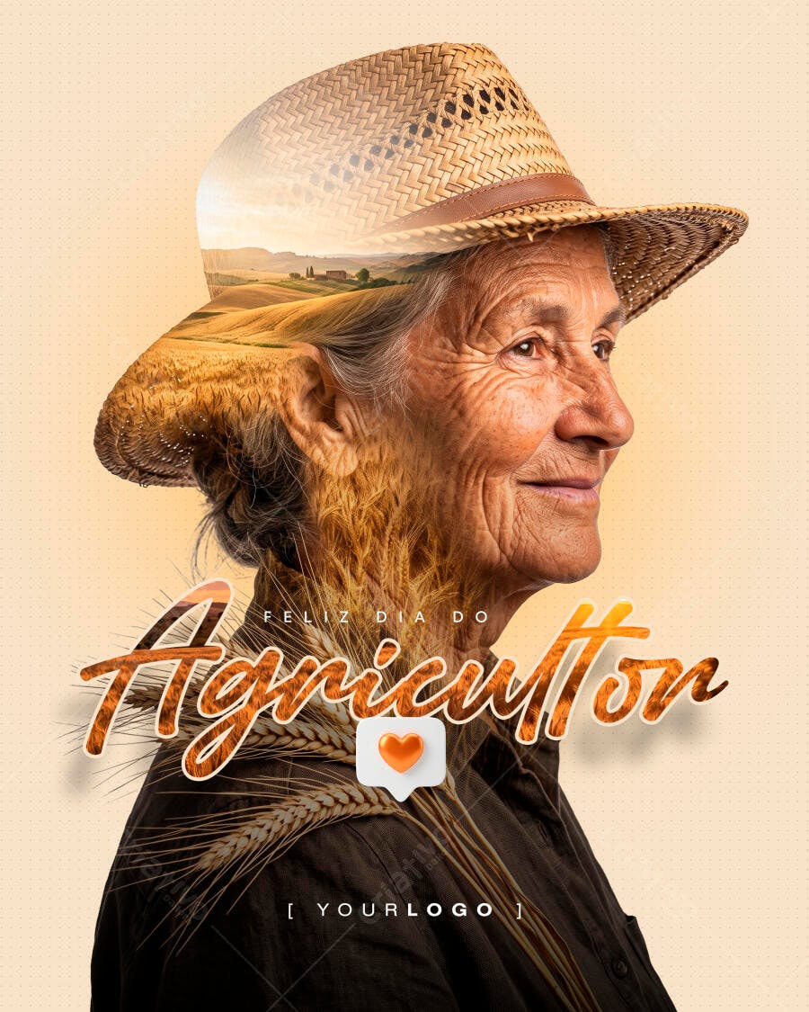 Post Dia do Agricultor Social Media PSD Editável