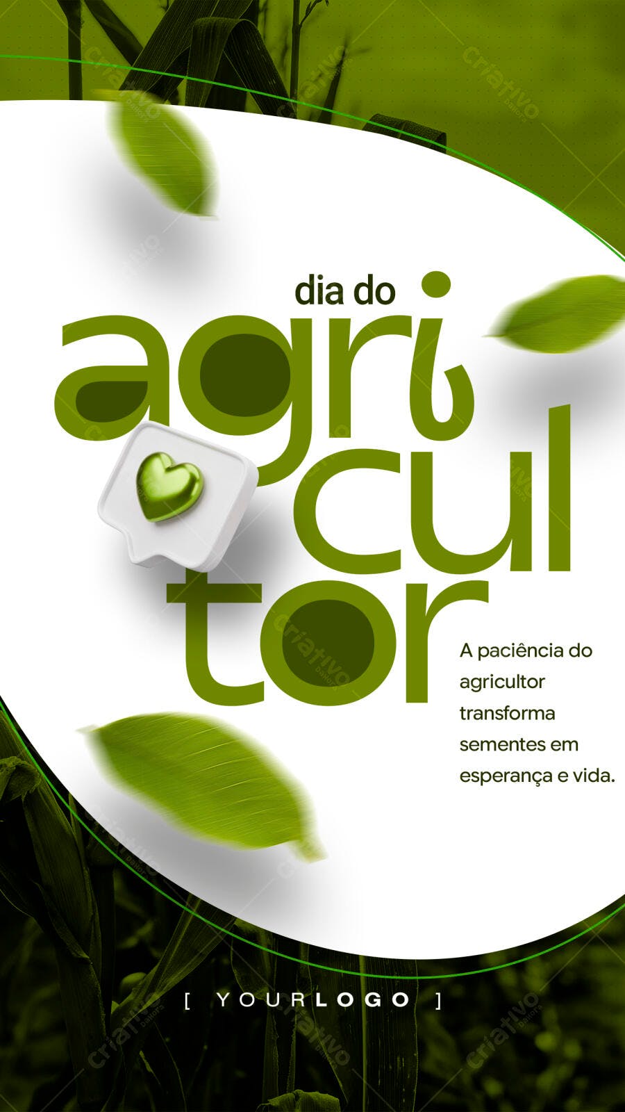 Story Dia do Agricultor Agronegócio PSD Editável