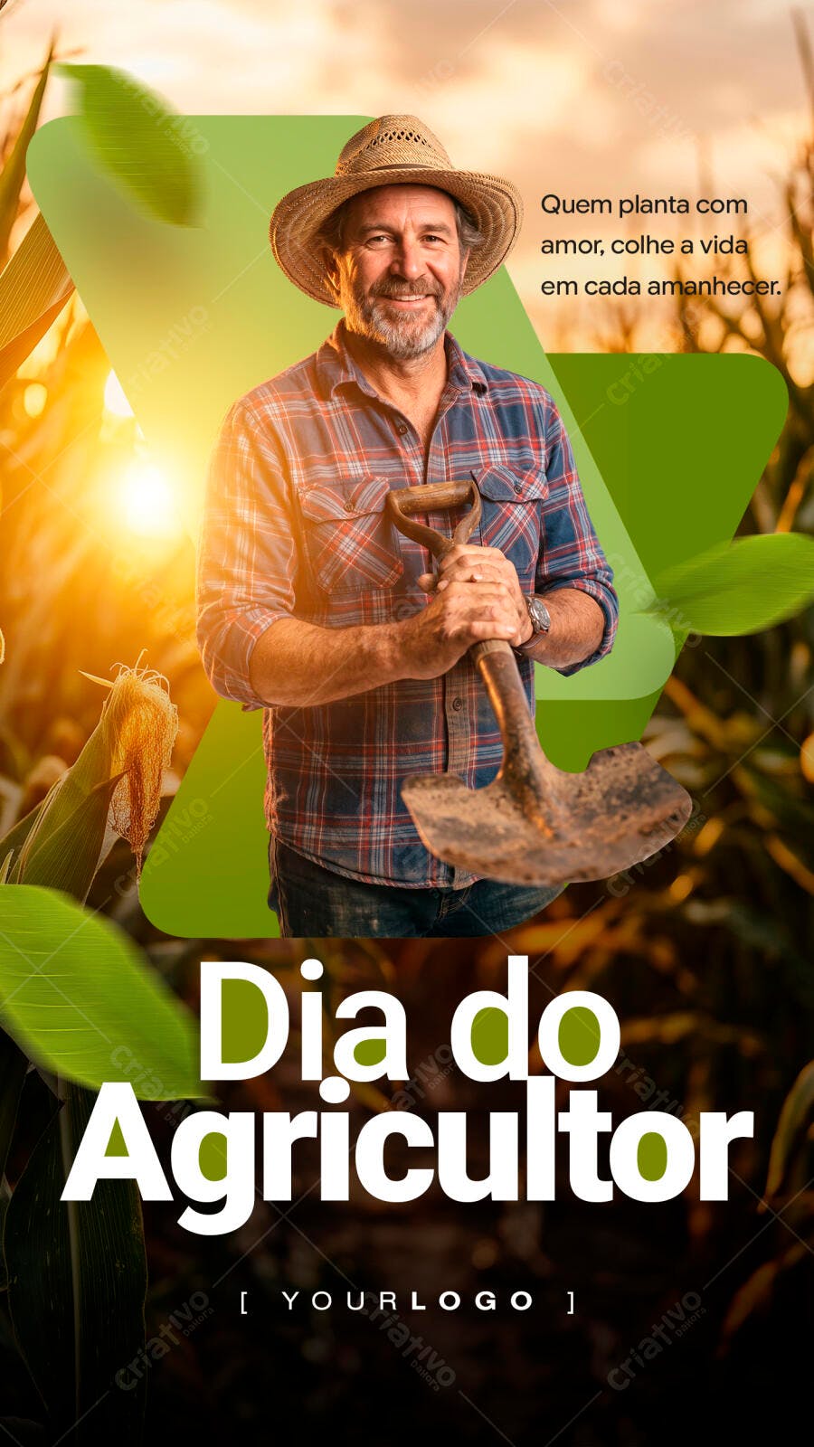 Story Dia do Agricultor Julho Rural PSD Editável