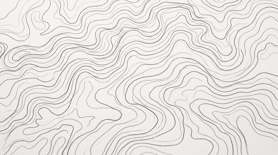 Foto Abstrata Linhas Onduladas Contorno Topográfico Minimalista