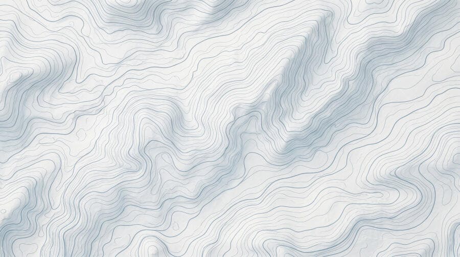 Foto Abstrata Linhas Topográficas Onduladas Brancas e Cinzas