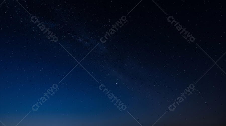 Foto Céu Noturno Estrelado Via Láctea Azul Escuro