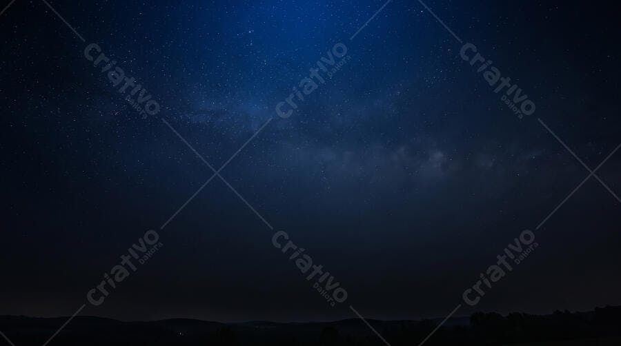 Foto Céu Noturno Estrelado Via Láctea Paisagem Escura