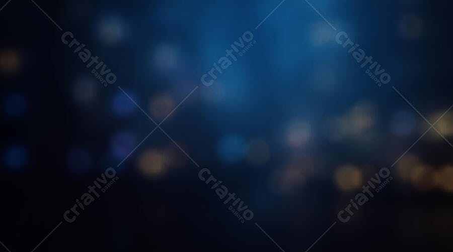 Foto Fundo Abstrato Bokeh Azul Escuro Luzes Desfocadas