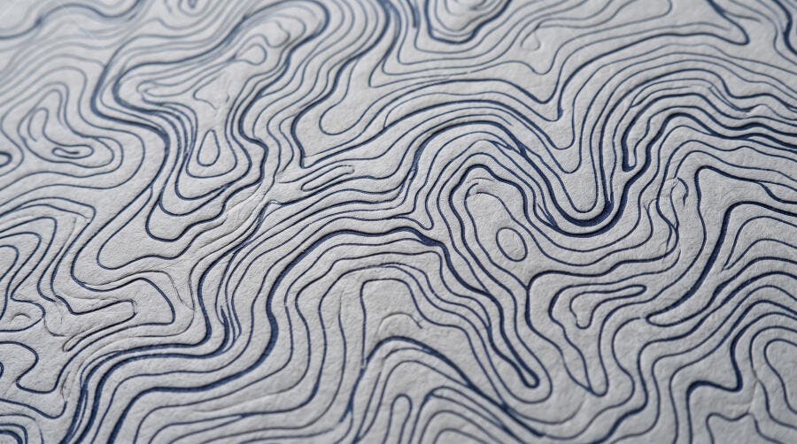 Foto Textura Linhas Topográficas Abstratas Padrão Curvo
