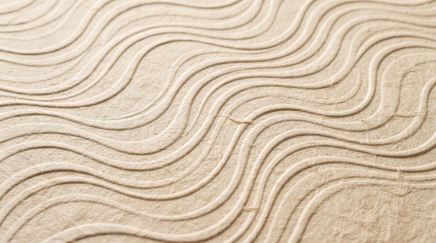 Foto Textura Papel Ondulado Bege Abstrato Fundo