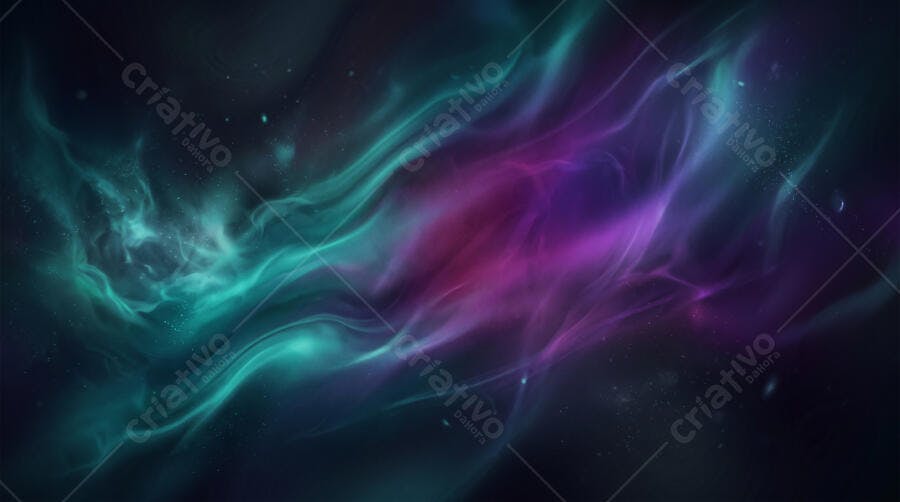 Fundo Abstrato Galáxia Nebulosa Roxo Azul Escuro Espaço