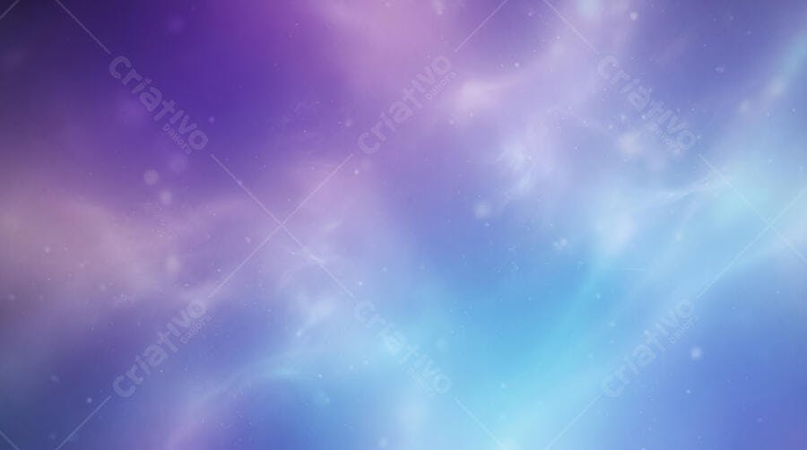 Fundo Abstrato Gradiente Roxo Azul Brilhos Estrelas Espaço