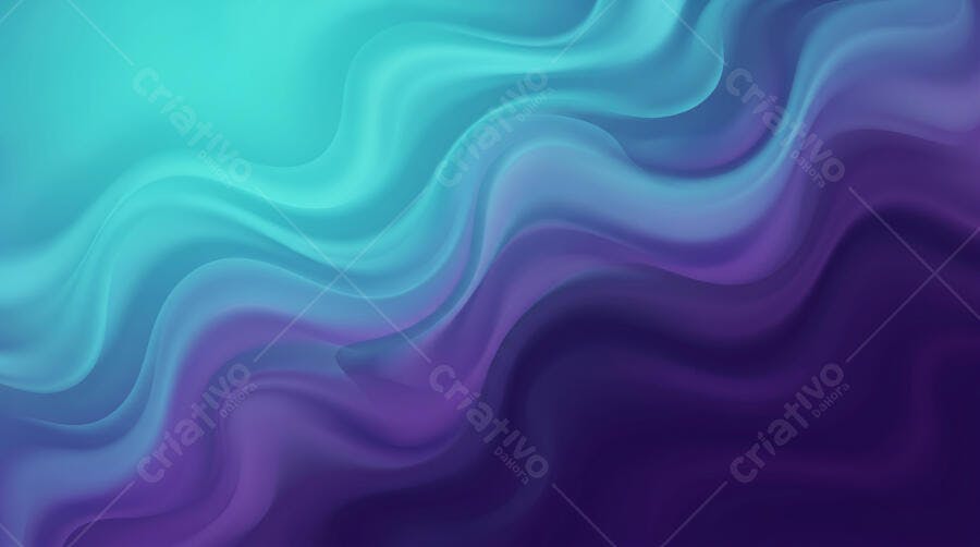 Fundo Abstrato Ondas Líquidas Gradiente Azul Roxo Moderno