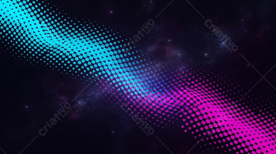 Fundo Abstrato Pontilhado Gradiente Azul Roxo Espaço Sideral