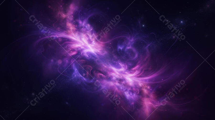 Fundo Galáxia Nebulosa Roxa Rosa Espaço Sideral Abstrato