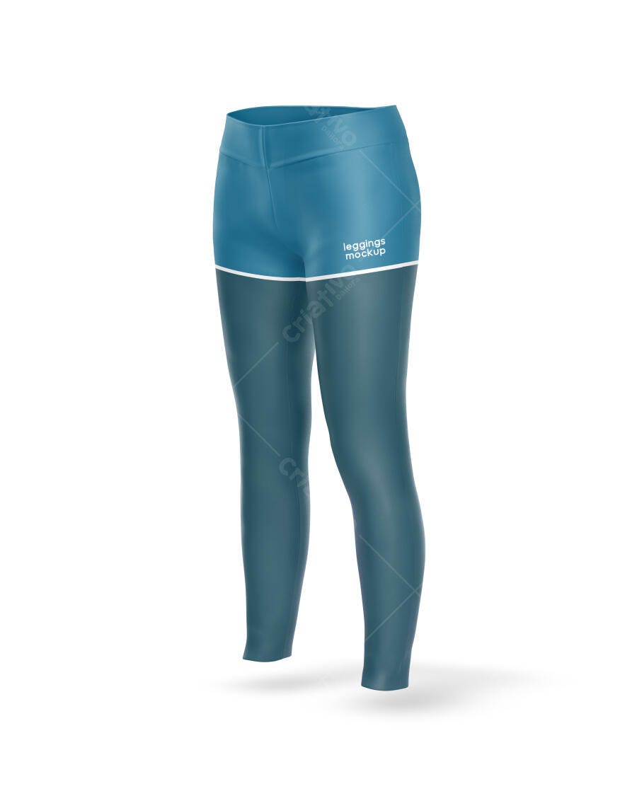 Mockup Legging Fitness Feminina Shorts Sobreposto Editável