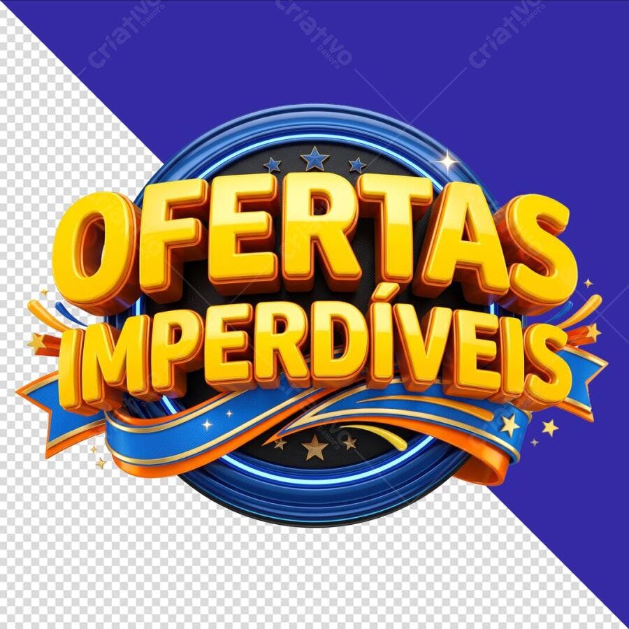 Ofertas Imperdíveis Selo Promoção PSD Editável