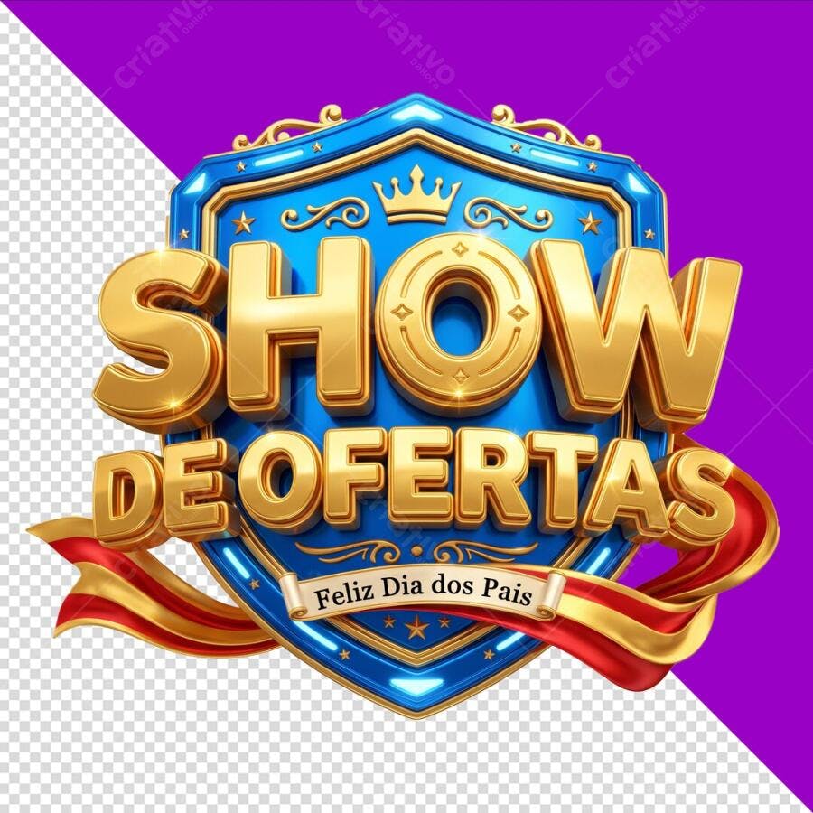 Show de Ofertas Dia dos Pais Agosto PSD Editável