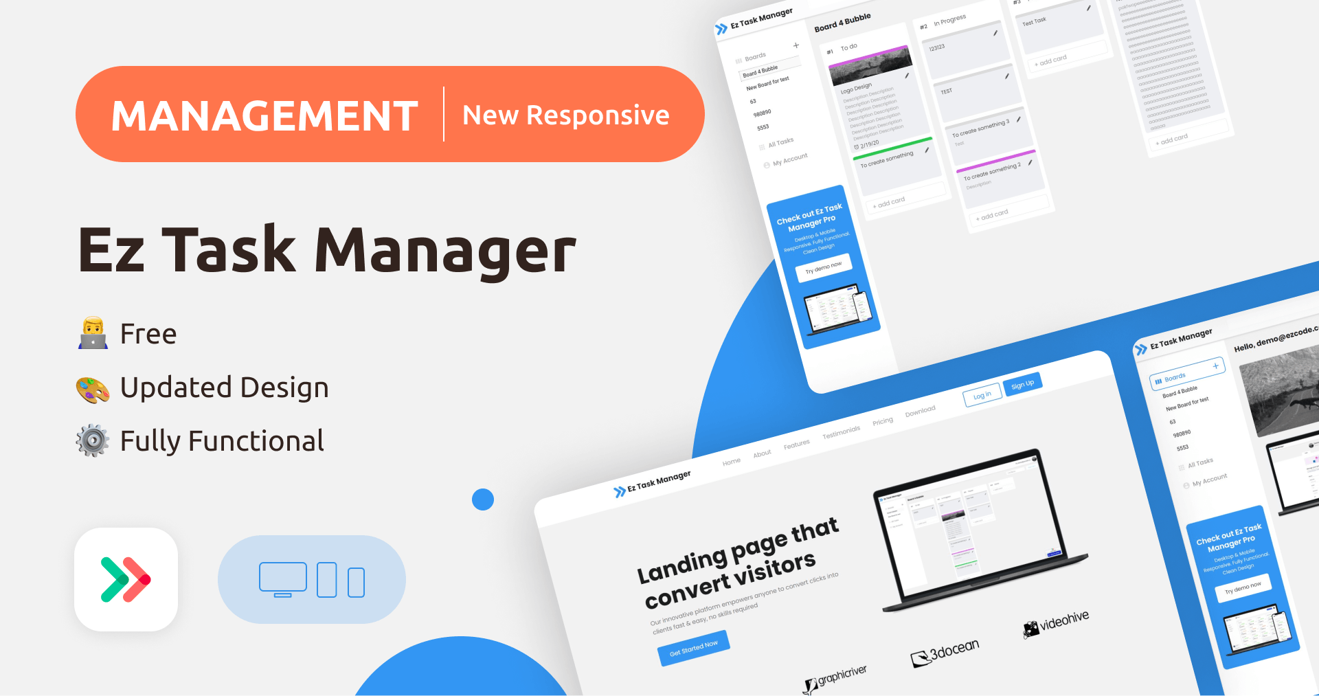 Ez Task Manager v2.0 Template Bubble