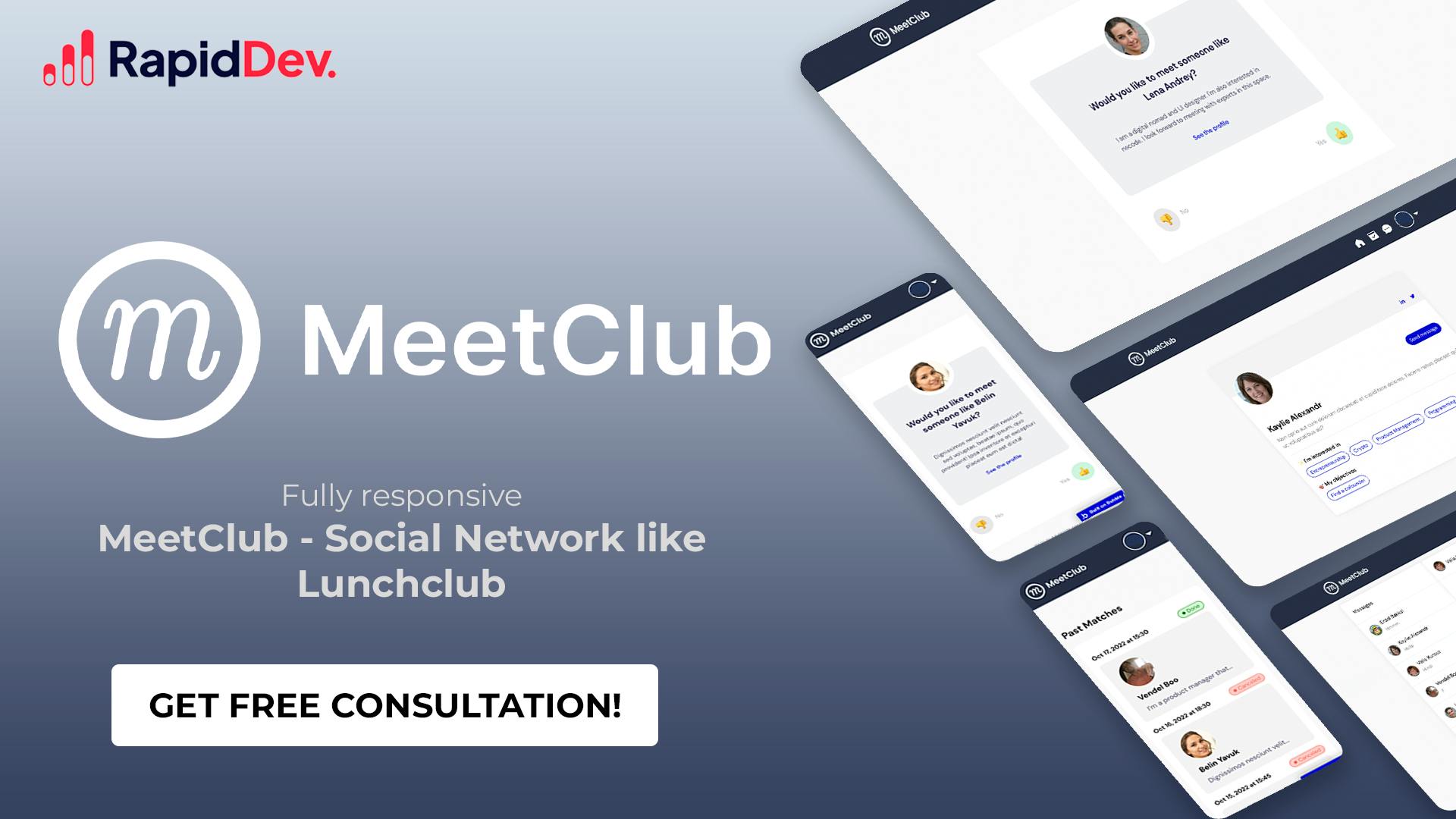 Meet Club Social Network Template Bubble Meet Club Social Network Template Bubble