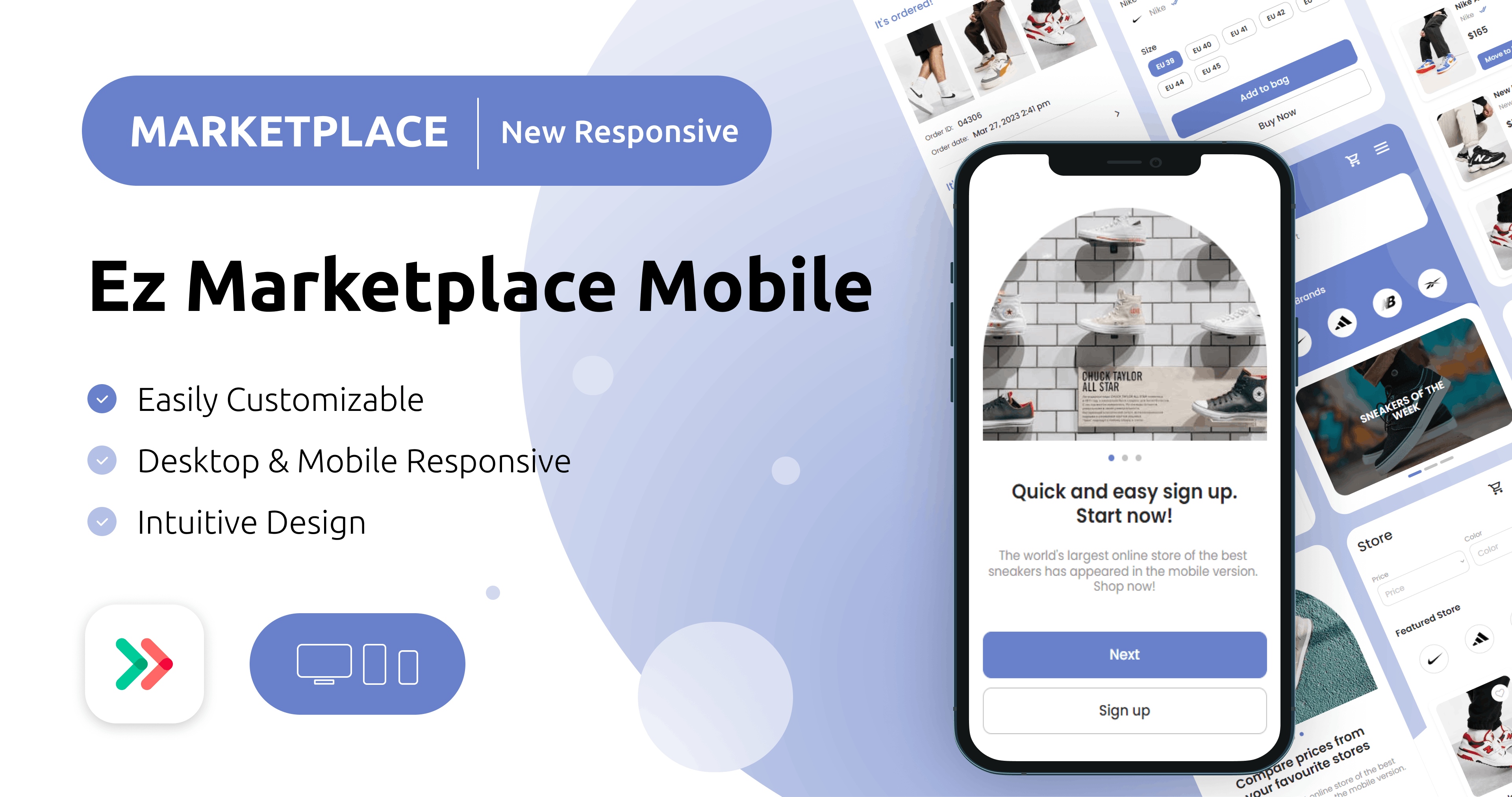 Ez Marketplace Mobile Template Bubble