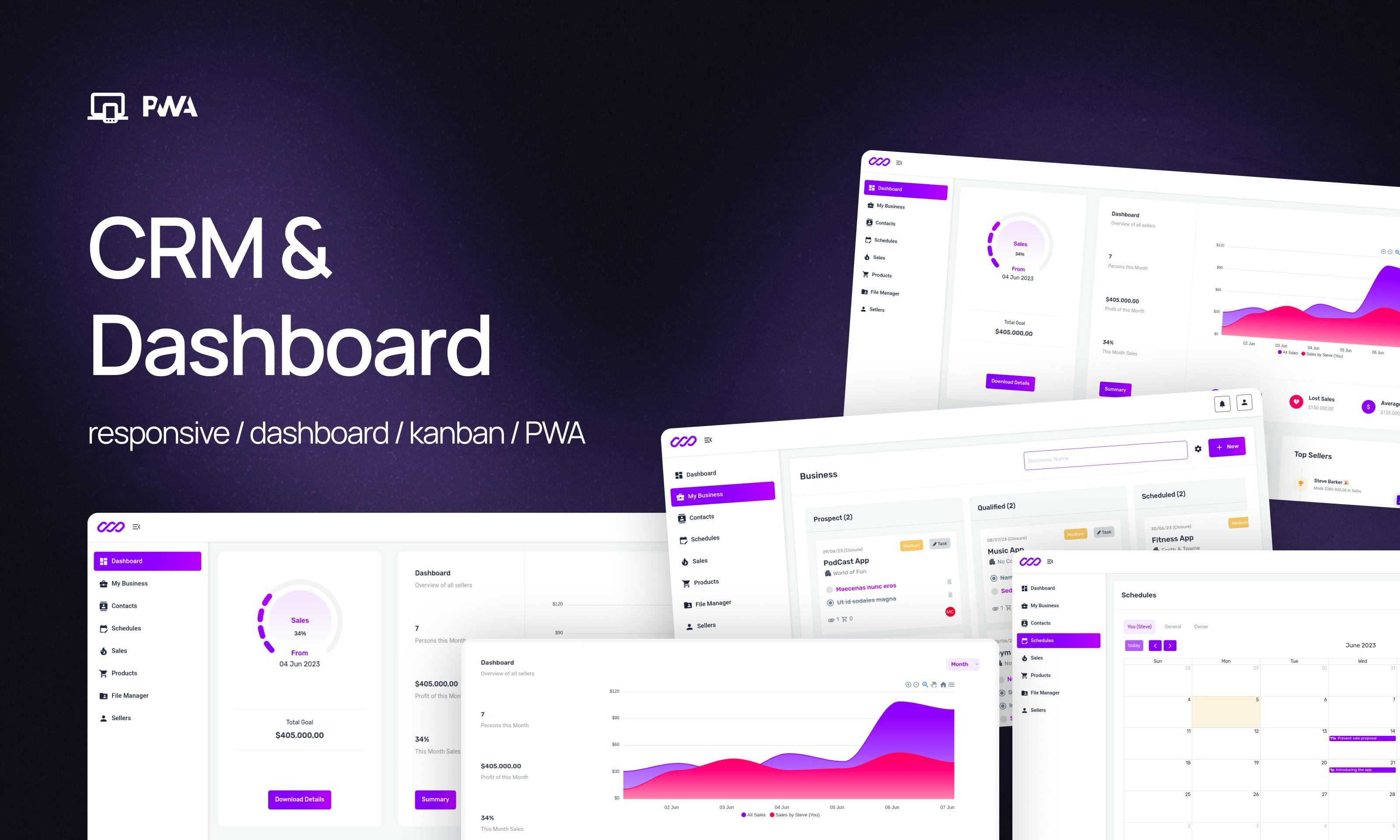 Crm Dashboard PWA Lite Template Bubble Crm Dashboard PWA Lite Template Bubble