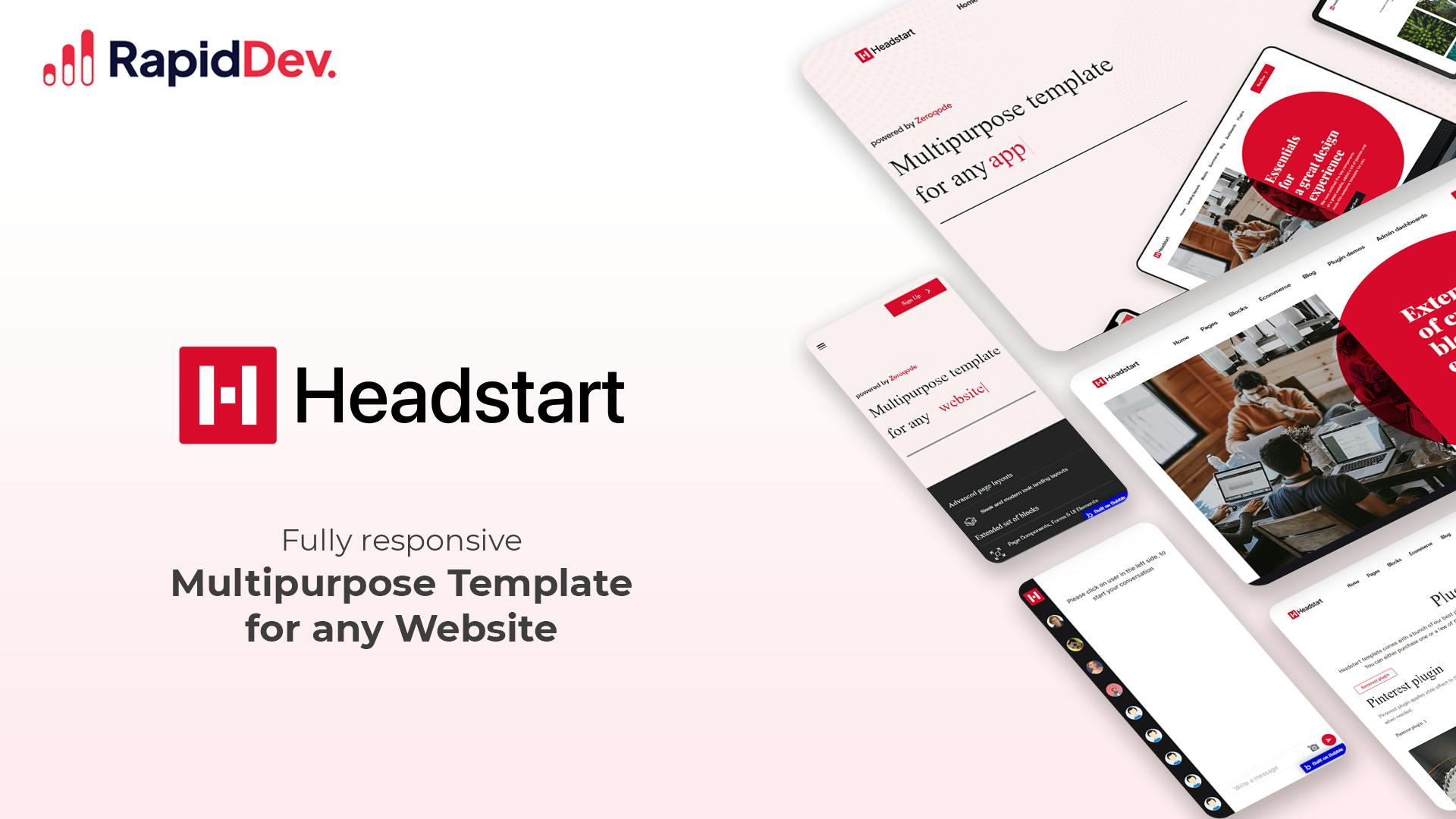 Headstart Multipurpose Base Template | Bubble