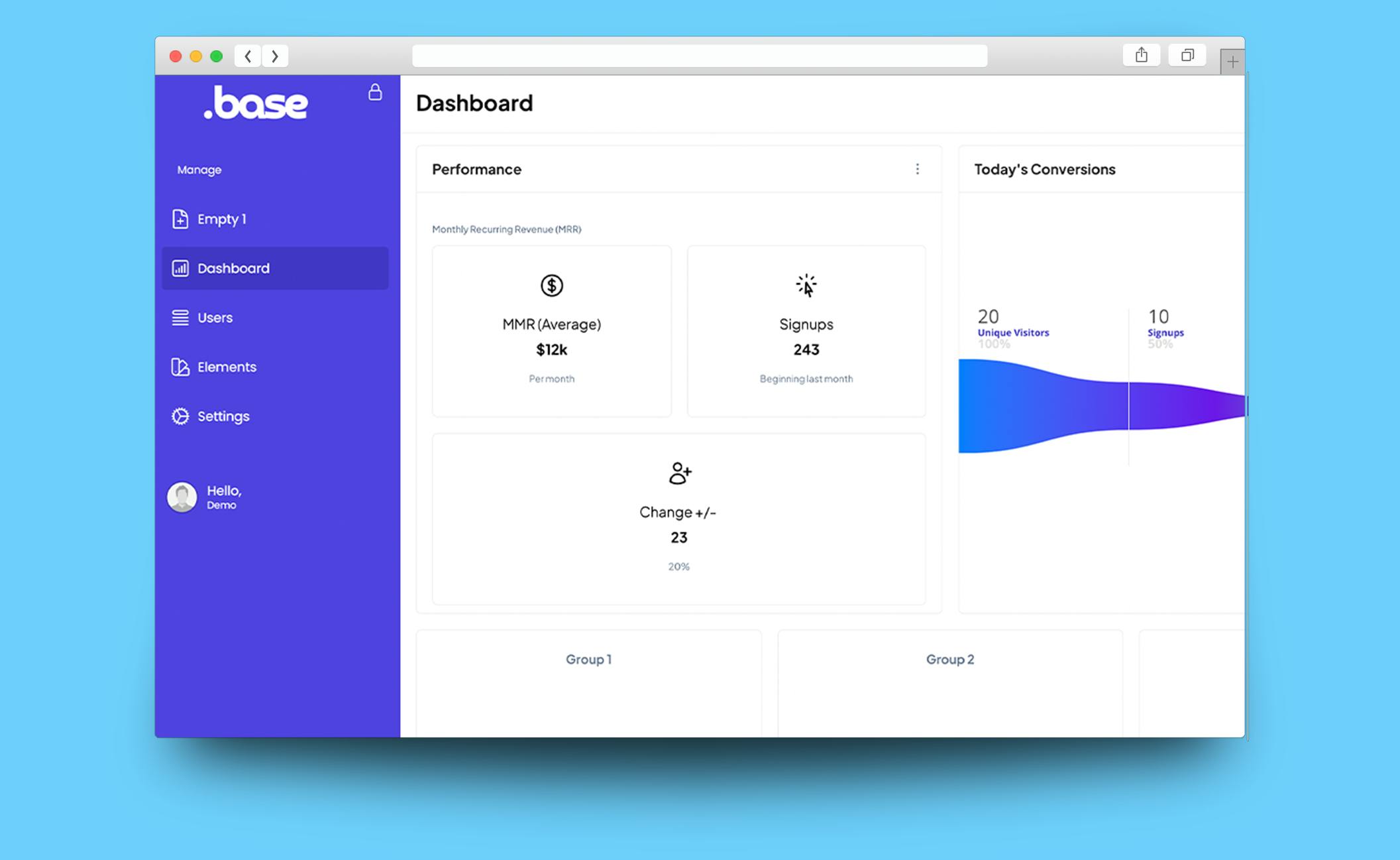 Built With Base Starter Template | Bubble