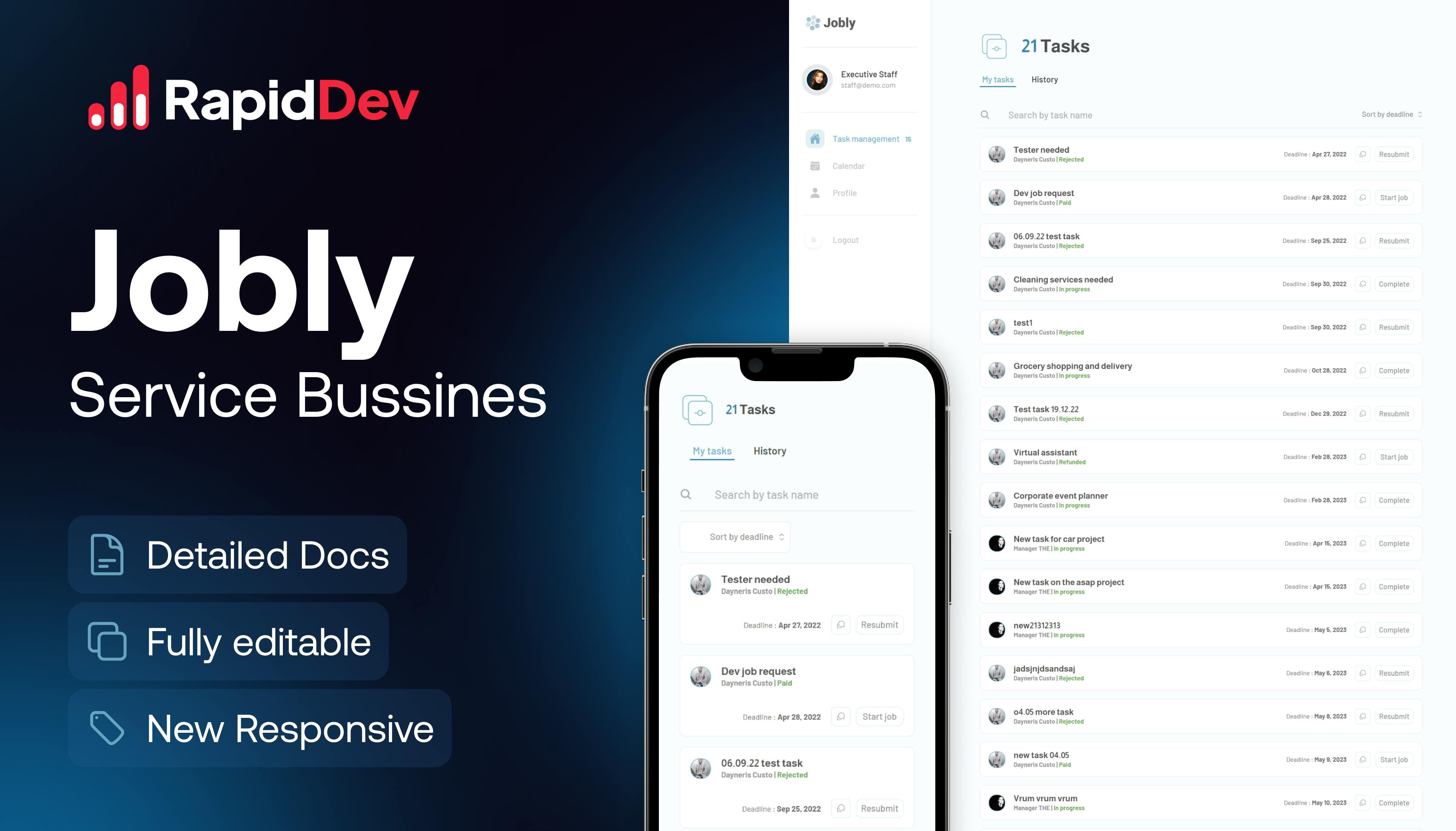 Jobly - Service Business Template | Bubble
