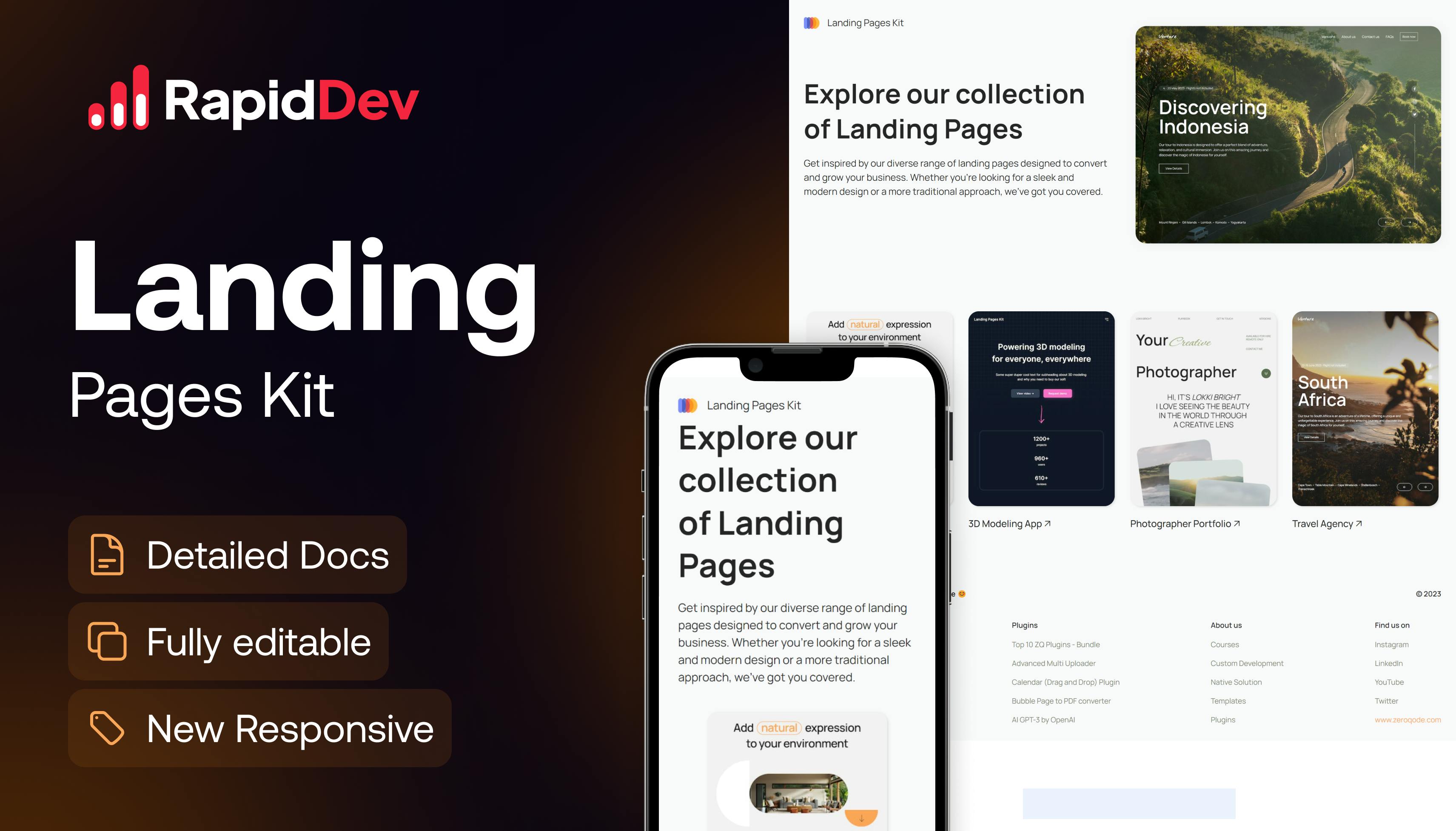 Landing Pages Kit Template Template | Bubble