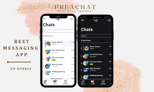 Preachat Whatsapp Clone Template Bubble