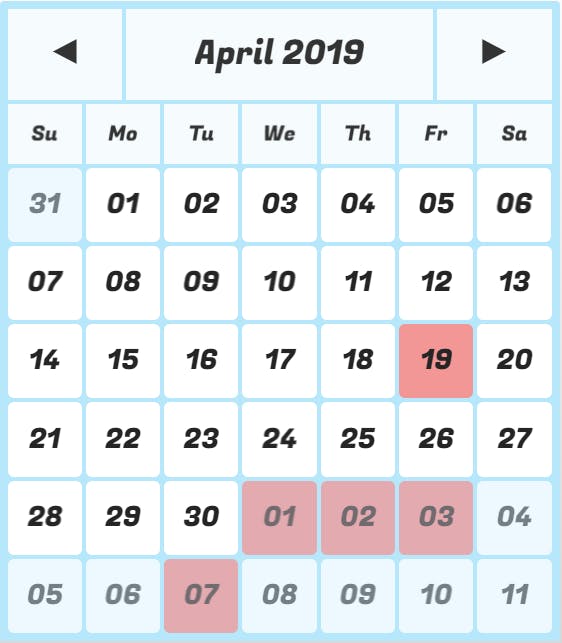 Calendar Grid Pro Plugin | Bubble