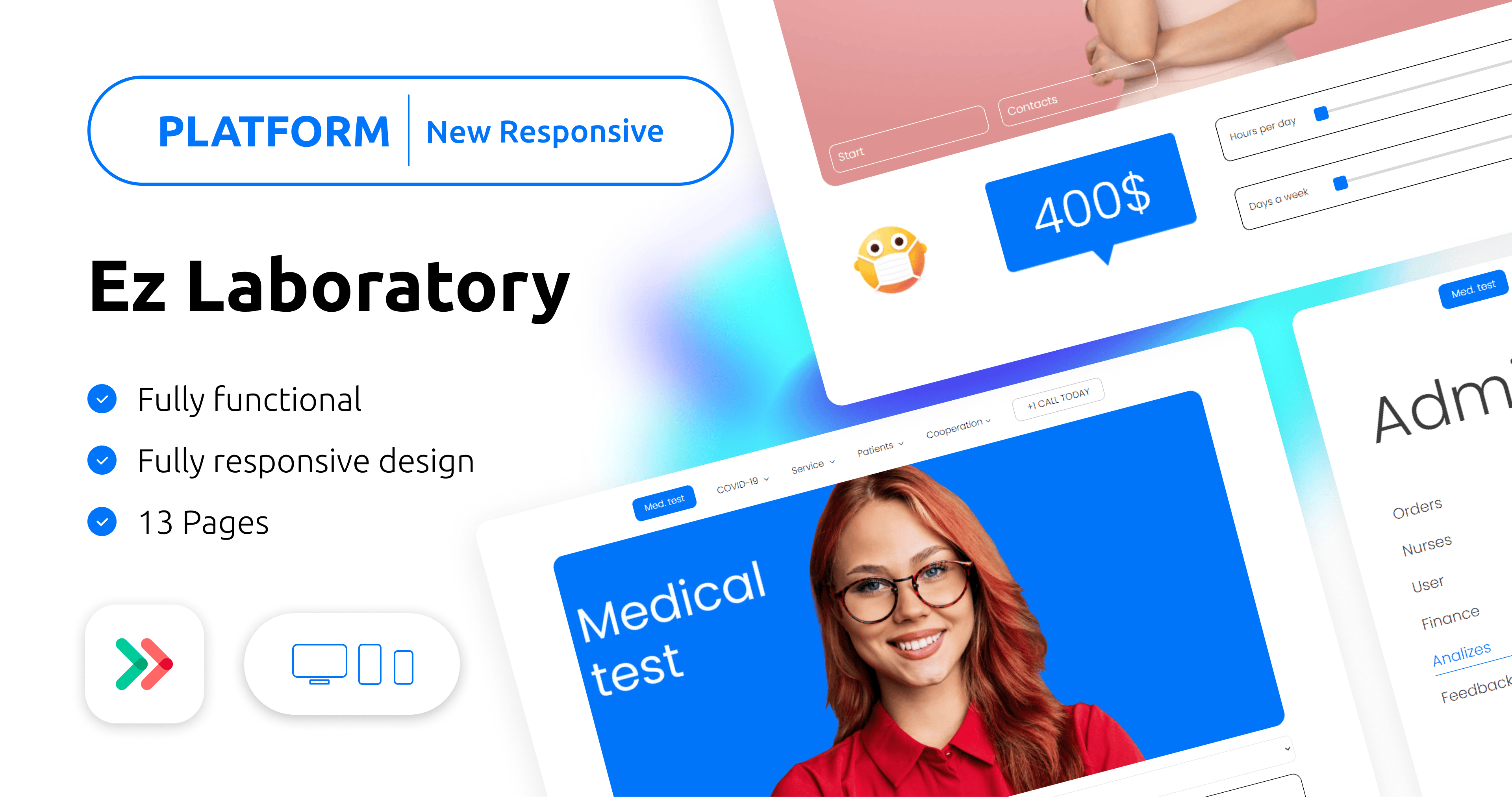 Lab Web App Ez Med Laboratory App Template | Bubble