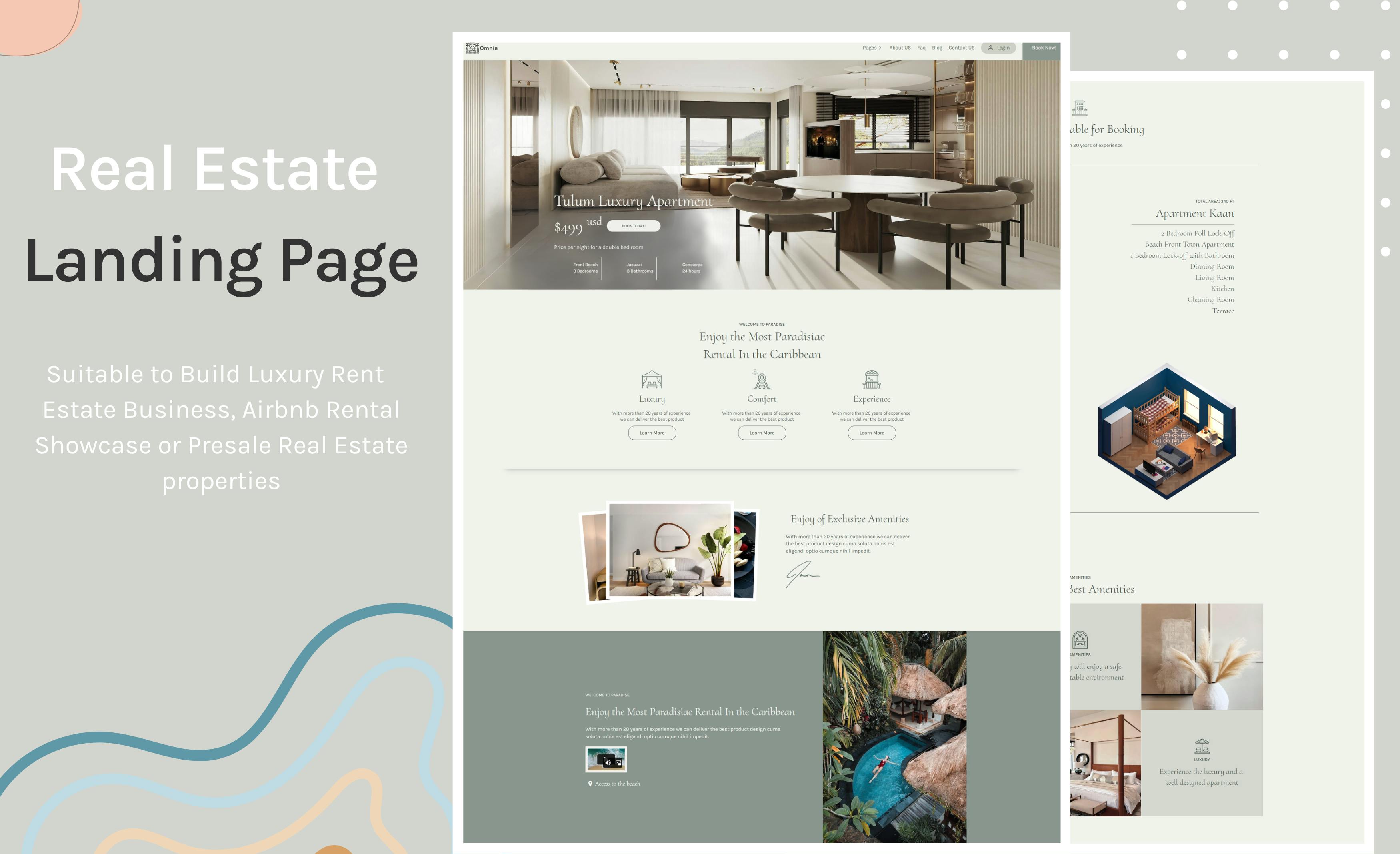 Real Estate - Landing Page Template | Bubble