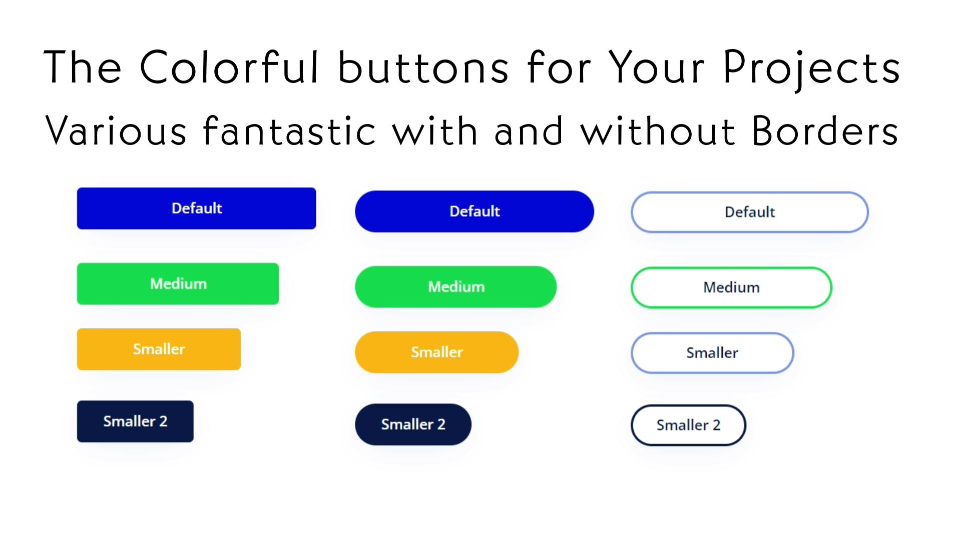 Color Full Buttons Ext Template | Bubble