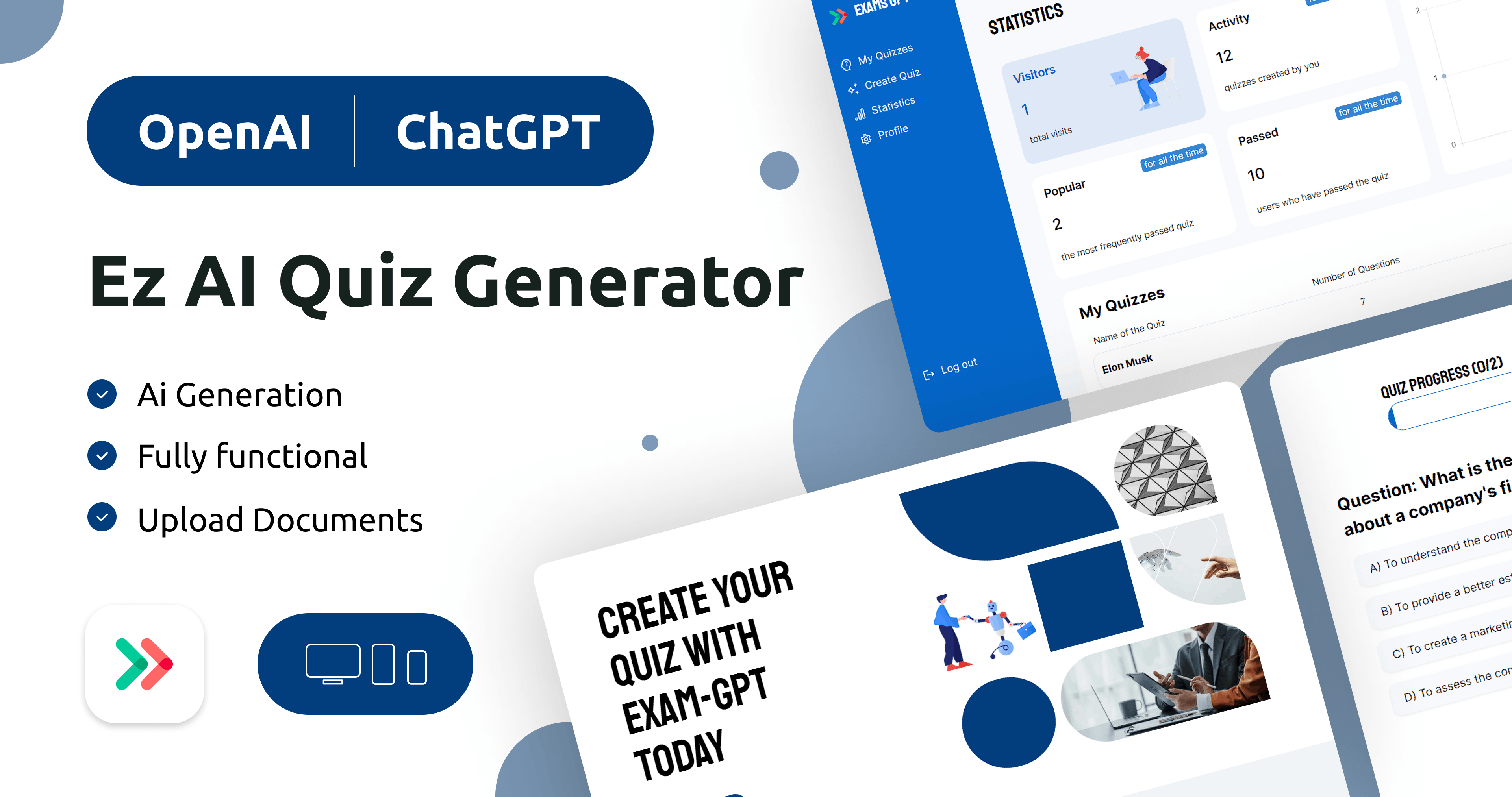 Ez Ai Quiz Generator Template Bubble