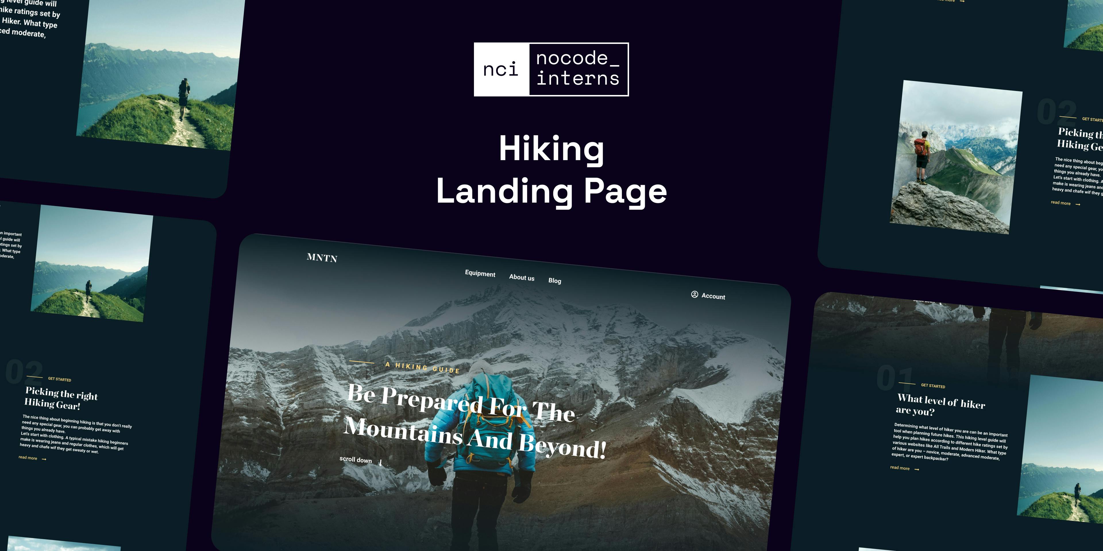 Ridge Hiking Template | Bubble