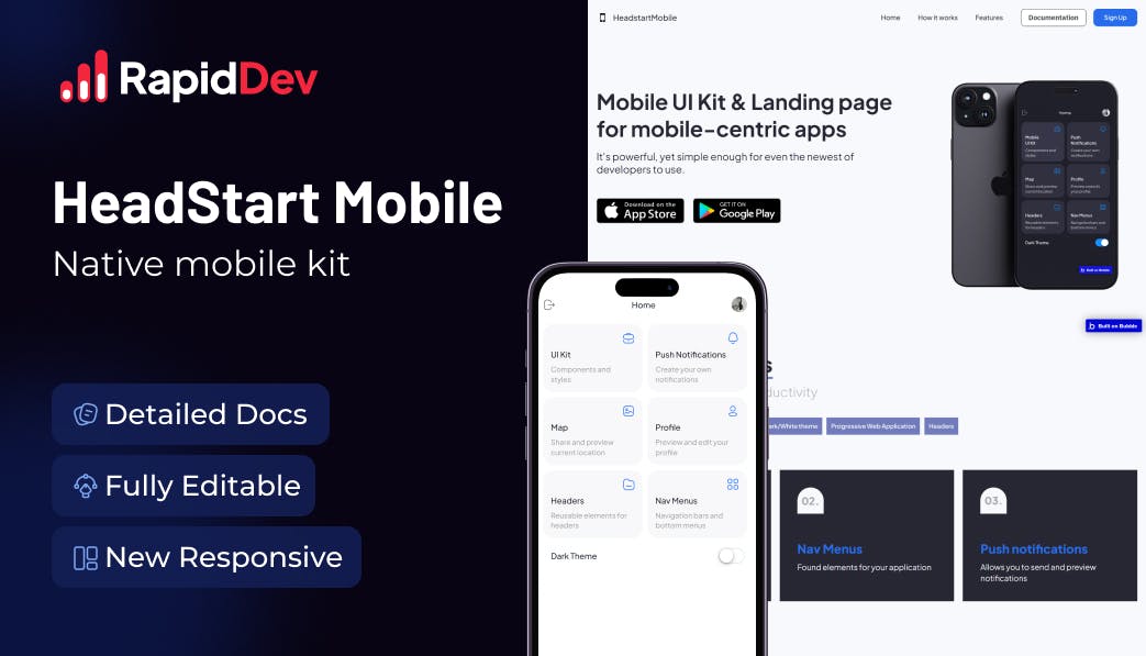 Native UI Mobile Kit Template | Bubble