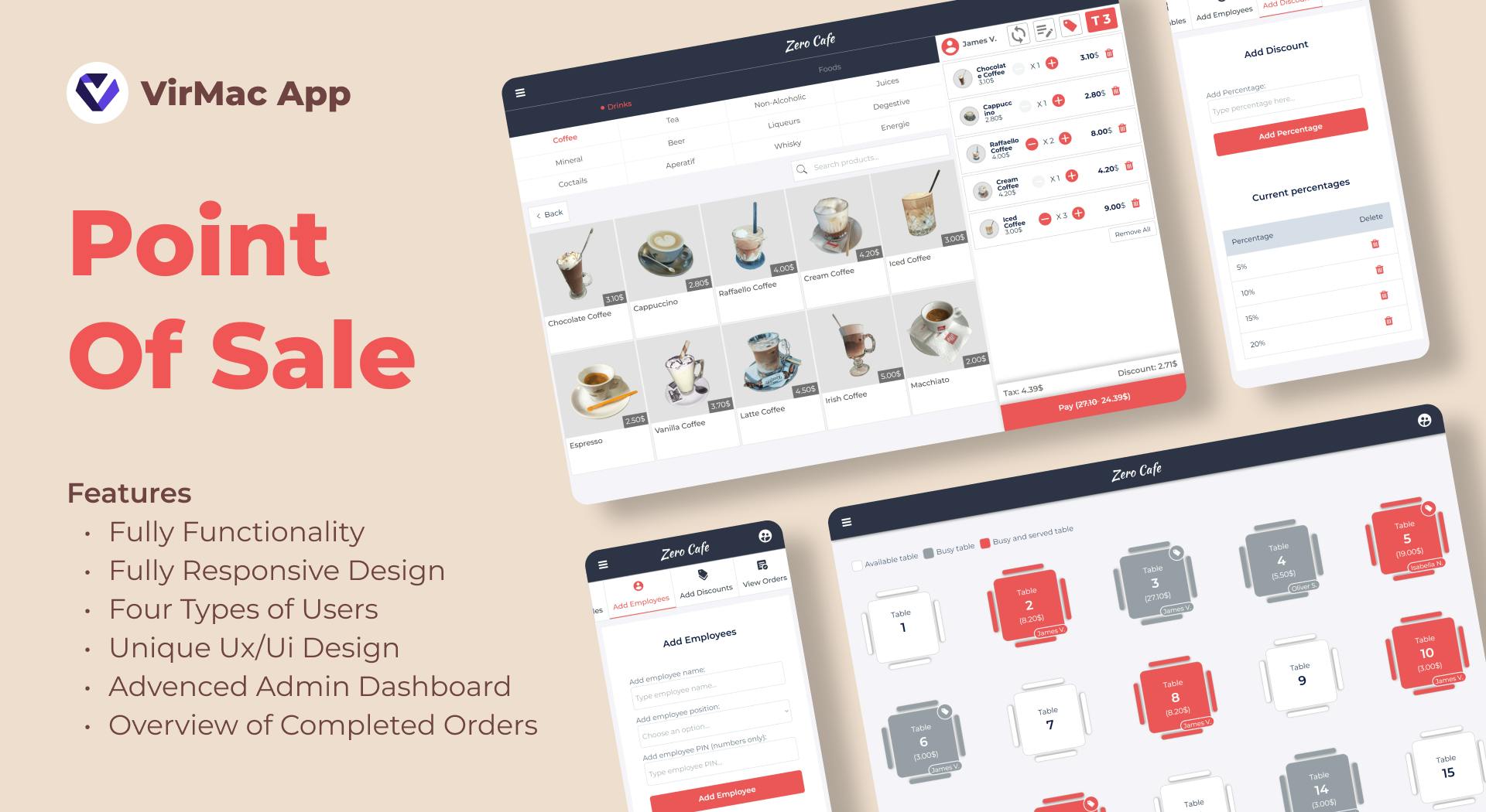 Design Pos System Software Restaurant POS System Template | Bubble